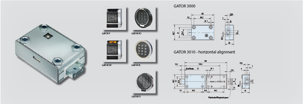 Serratura gator 3000 completa